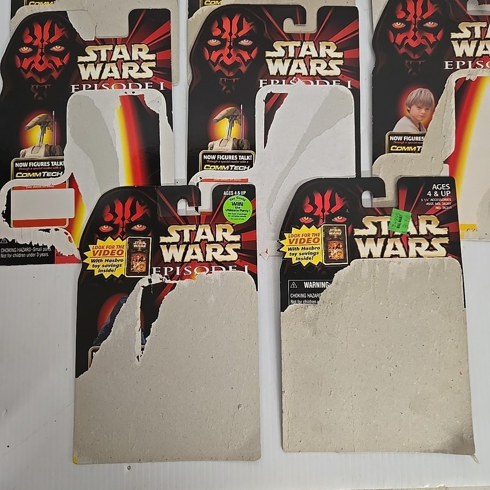 Star Wars Episode 1 Phantom Menice Action Figure Cardbacks - Picture 4 of 4